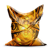 Sedací vak Žlutá abstrakce: 150x100 cm