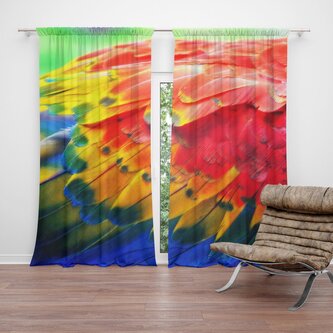 Závěs Barevné peří 2: 2ks 140x250cm Závěs Barevné peří 2: 2ks 140x250cm