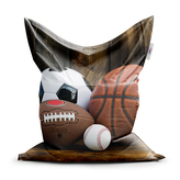 Sedací vak Sportovní míče: 150x100 cm