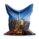 Sedací vak Noční mrakodrapy: 150x100 cm