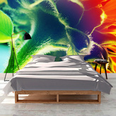 Tapeta Duhová květina: 125x75 cm