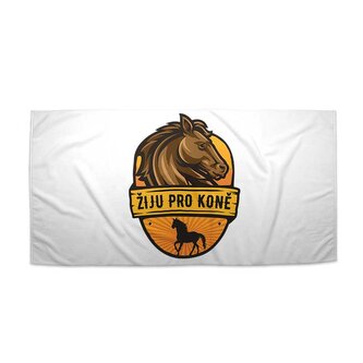 Ručník Žiju pro koně: 50x100 cm