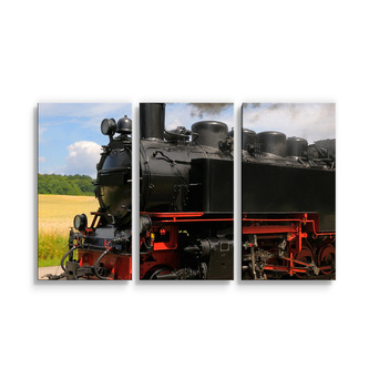 Obraz - 3-dílný Lokomotiva 3: 120x80 cm