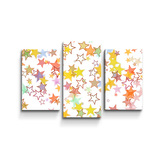 Obraz - 3-dílný Hvězdičky: 75x50 cm