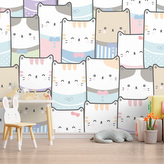 Tapeta Barevná koťátka: 208x125 cm