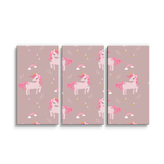 Obraz - 3-dílný Pony: 120x80 cm