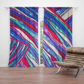Závěs Pruhovaný motiv 2: 2ks 140x250cm Závěs Pruhovaný motiv 2: 2ks 140x250cm