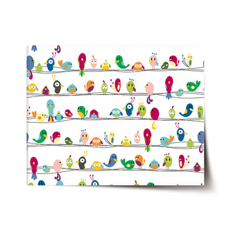 Plakát Ptáčci: 120x80 cm