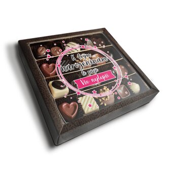 Pralinky K tvým narozeninám ti přeji vše nejlepší: 20 ks pralinek