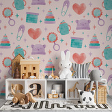 Tapeta Chrastítko a čepičky: 336x220 cm