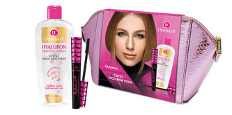 Dermacol Dárková sada Dlouhotrvající prodlužující řasenka + Čisticí micelární voda Sensitive woman