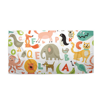 Ručník Zoo abeceda: 70x140 cm Ručník Zoo abeceda: 70x140 cm