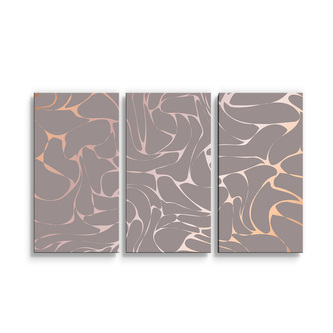 Obraz - 3-dílný Béžové vzorce: 120x80 cm