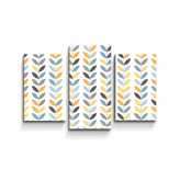 Obraz - 3-dílný Barevné lístky : 75x50 cm