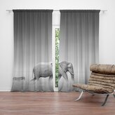 Závěs Slon a zebra: 2ks 140x250cm