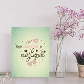 Dárková cedulka Moje vnučka je nejlepší: 30x40 cm