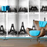 Tapeta Eiffelova věž stavba: 125x75 cm