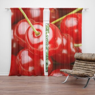 Závěs Třešně: 2ks 140x250cm