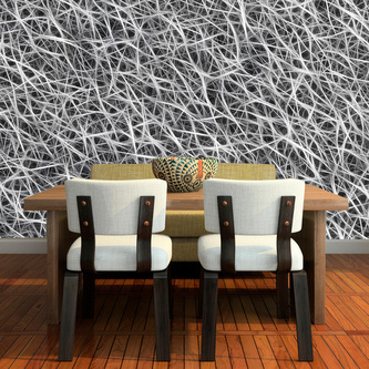 Tapeta Bílá vlákna: 336x220 cm Tapeta Bílá vlákna: 336x220 cm