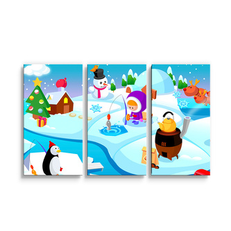 Obraz - 3-dílný Antarktida: 120x80 cm