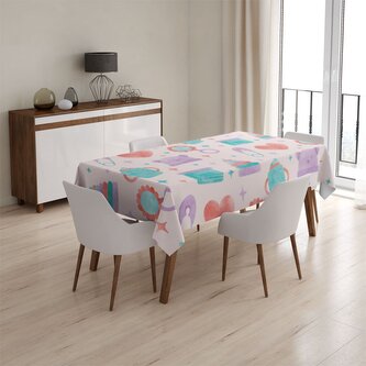 Ubrus Chrastítko a čepičky: 130x170 cm