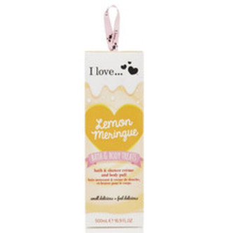I Love Dárková sada s vůní citronové sněhové pusinky Lemon Meringue (Bath & Body Treats) woman