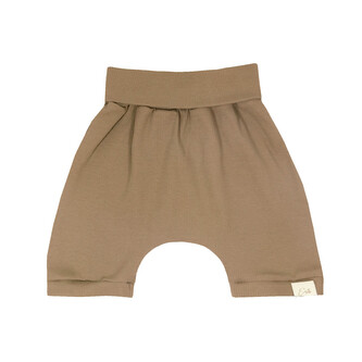 Žebrované kraťasy Tomi Brown; Barva: hnědá; Velikost: 62