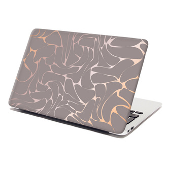 Samolepka na notebook Béžové vzorce: 38x26 cm