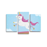 Obraz - 3-dílný Jednorožec: 75x50 cm