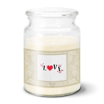 Svíčka Love: 500 g 