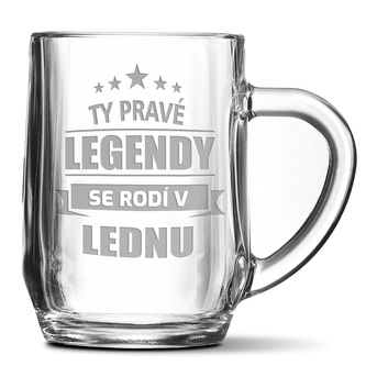 Půllitr Ty pravé legendy se rodí v lednu: 0,5