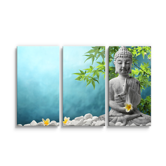 Obraz - 3-dílný Buddha: 120x80 cm
