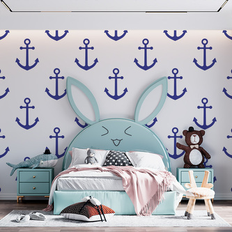 Tapeta Modré kotvy: 125x75 cm