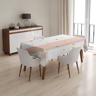 Ubrus Pruhy a zlaté tečky: 130x170 cm Ubrus Pruhy a zlaté tečky: 130x170 cm