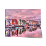 Plakát Barevné domky na pobřeží: 120x80 cm