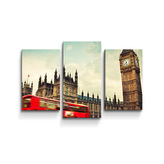 Obraz - 3-dílný Londýn: 75x50 cm
