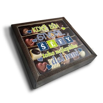 Pralinky Když Bůh stvořil šéfy: 20 ks pralinek