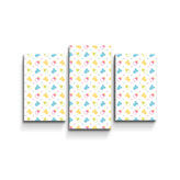 Obraz - 3-dílný Dudlíky a body: 75x50 cm