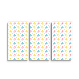 Obraz - 3-dílný Dudlíky a body: 120x80 cm