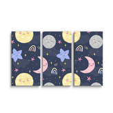 Obraz - 3-dílný Dětské nebe: 120x80 cm