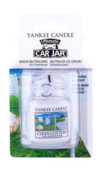 Yankee Candle Luxusní visačka do auta Clean Cotton 1ks unisex