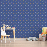 Tapeta Srdíčka na modré: 336x220 cm