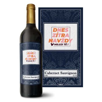 Červené víno Dnes, zítra, navždy: 0,75 l