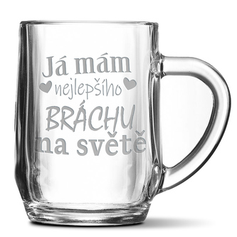 Půllitr Já mám nejlepšího bráchu na světě: 0,5