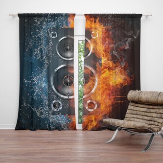 Závěs Ohnivý reproduktor: 2ks 140x250cm Závěs Ohnivý reproduktor: 2ks 140x250cm