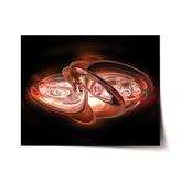 Plakát Červená abstrakce: 120x80 cm