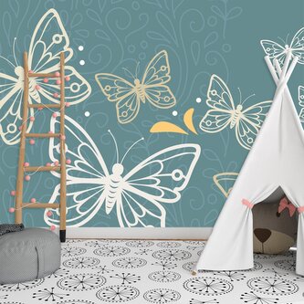 Tapeta Motýli: 125x75 cm