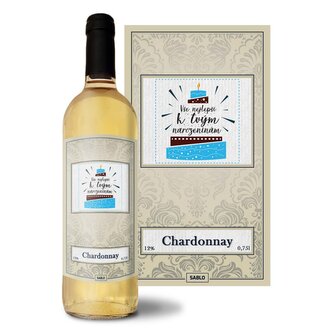 Bílé víno Vše nejlepší k tvým narozeninám: 0,75 l 