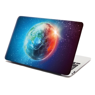 Samolepka na notebook Země ve vesmíru: 38x26 cm