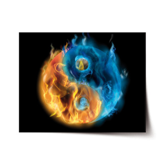 Plakát Ohnivé jin a jang: 120x80 cm